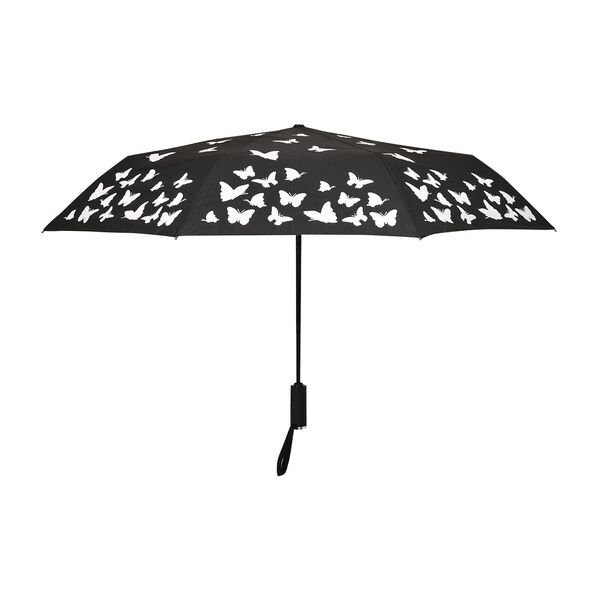Farbwechselnder Regenschirm, schwarz