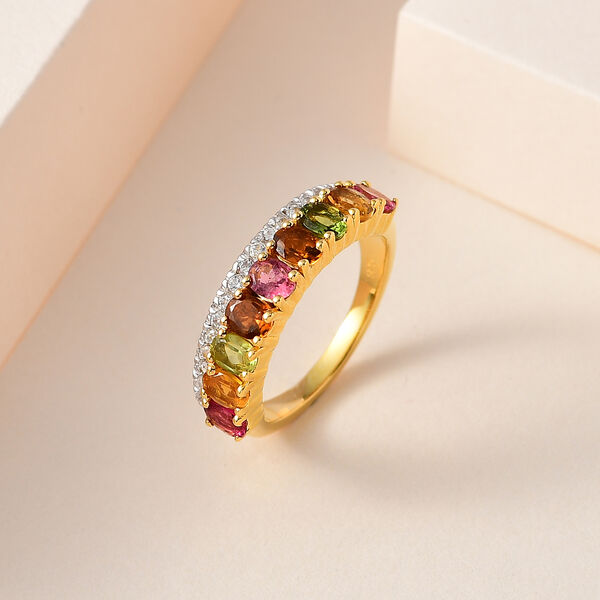 AA Multi-Turmalin und Zirkon Ring - 1,76 ct. image number 2