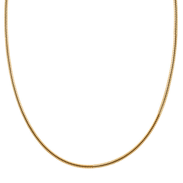 Schlangenkette 45 cm in 925 Silber vergoldet