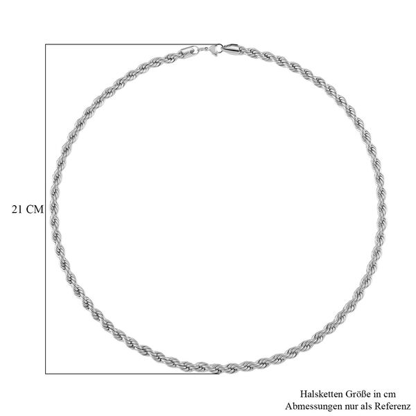 Kordel Halskette in Silberton, 59,5cm image number 4