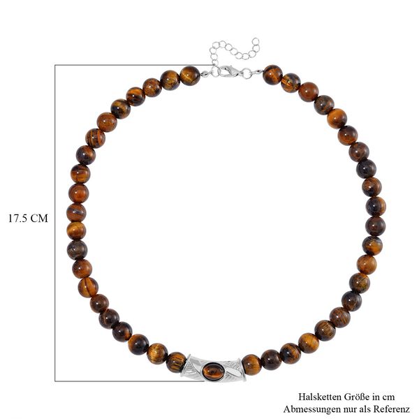 Tigerauge Halskette, 45 cm - 330 ct. image number 5