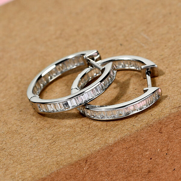 RHAPSODY Diamant zertifizierte VS E-F Creolen 950 Platin ca. 1,00 ct image number 2