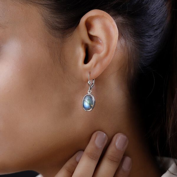 Labradorit Ohrringe - 11,74 ct. image number 3