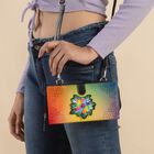 SUKRITI Handbemalte Brieftasche aus Echtleder, lila image number 2