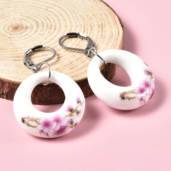 Ceramic Ohrh&auml;nger in Edelstahl ca. 23,50 ct&nbsp; image number 1