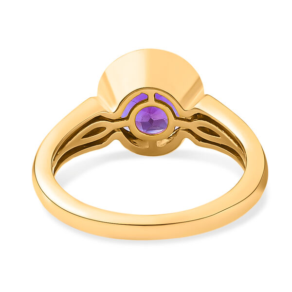 Nat&uuml;rlicher, marokkanischer Amethyst-Ring, 925 Silber vergoldet  ca. 1,86 ct image number 6