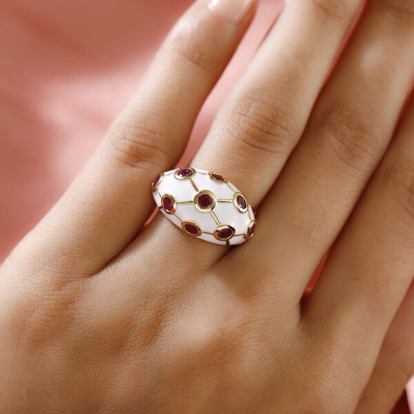 Emaillierter, afrikanischer Rubin-Ring - 1,69 ct. image number 3