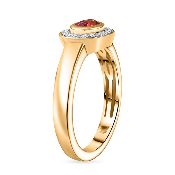 D'Joy Labor Padparadscha Saphir und Zirkon Schmuckset - 2,46 ct. image number 5