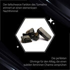 Solitär Drop schwarze Turmalin-Ohrringe image number 7