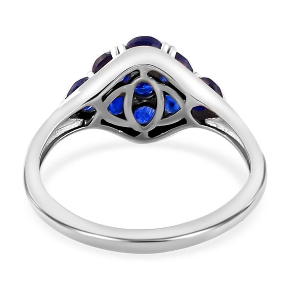 Masoala Saphir (Fissure gef&uuml;llt)-Ring, 925 Silber platiniert (Gr&ouml;&szlig;e 17.00) ca. 1.69 ct image number 6