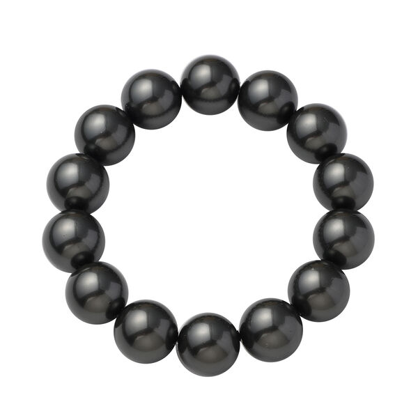 Flexibles, tahitisches Muschelkernperlen (15-17 mm) Armband, ca. 19 cm