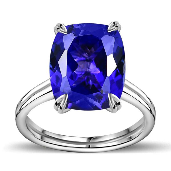 AAAA Tansanit Ring in 950 Platin - 7,69 ct. image number 4