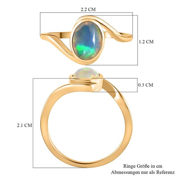 Nat&uuml;rlicher, &auml;thiopischer Opal-Ring - 0,85 ct. image number 7