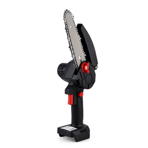 Electric saw 6 inches Rated voltage :21v Motor speed: 20,000 RPM Motor power :180W Battery disassembly: Yes Switch method: Safety button Switch interface type :DC Input voltage :1A Power supply mode: Lithium battery Battery capacity :24VH 6000mah- Charge