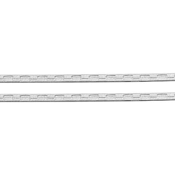 Fischgrätenkette in Silber 43cm image number 1