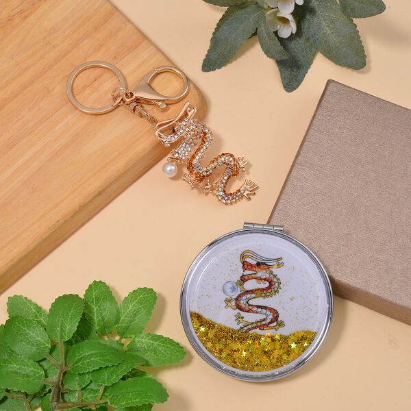 Kunststoff Perle, Glas Schmuckset  Legierung, Eisen Std Gelb, Legierung Std Gelb image number 2