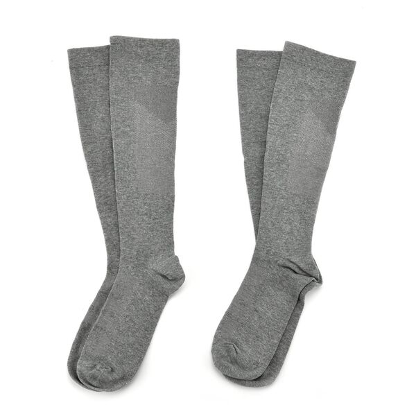 LIVMORE 2er-Set Infrarot-Kompressionssocken, Gr&ouml;&szlig;e L, Grau