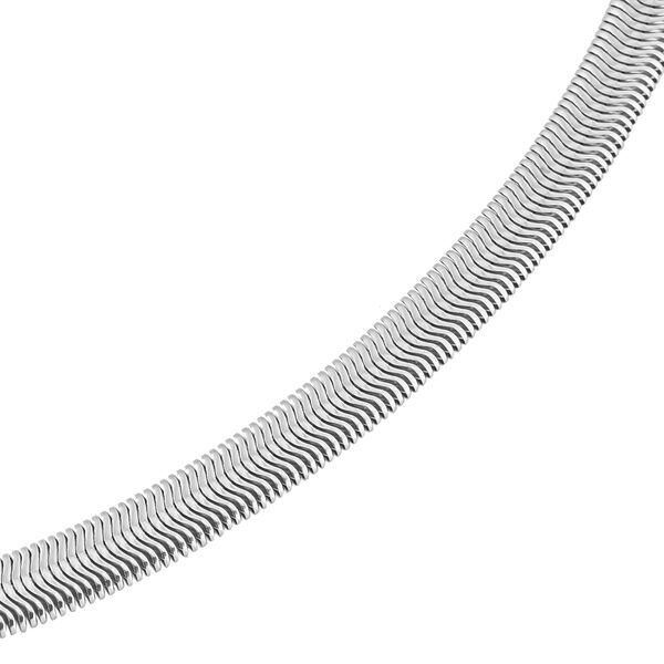 Schlangen Halskette, ca. 50 cm, Edelstahl ca. 15,00g, silberfarben image number 3