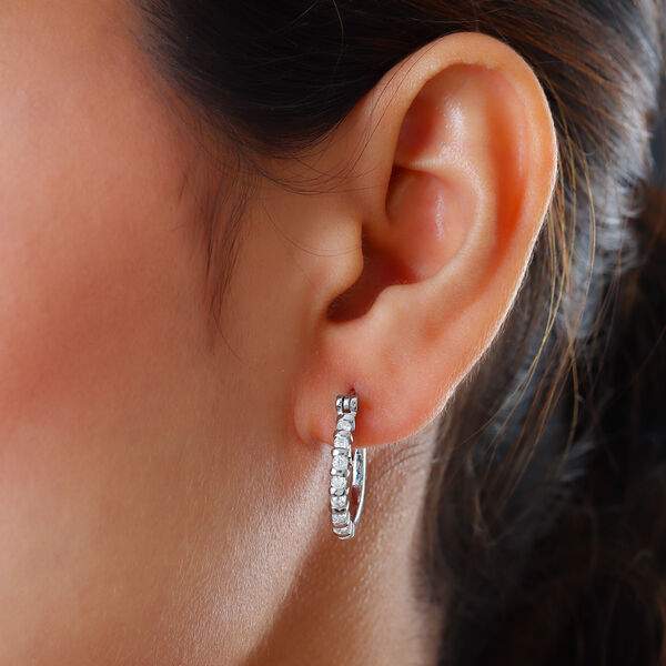 Moissanit Creolen - 0,53 ct. image number 3