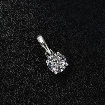 D'Joy Moissanit Anh&auml;nger 925 Silber platiniert ca. 0.46 ct