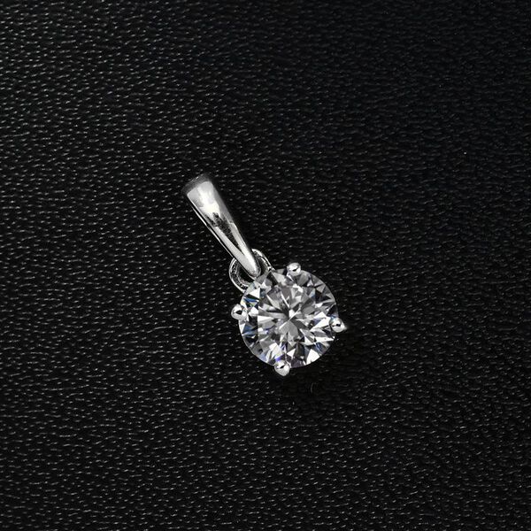 D'Joy Moissanit Anh&auml;nger 925 Silber platiniert ca. 0.46 ct image number 1