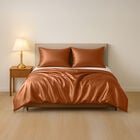 Serenity Night - 100% Maulbeerseide Luxus-Steppdecke mit Seidenfüllung, 135 x 200 cm, rosegold