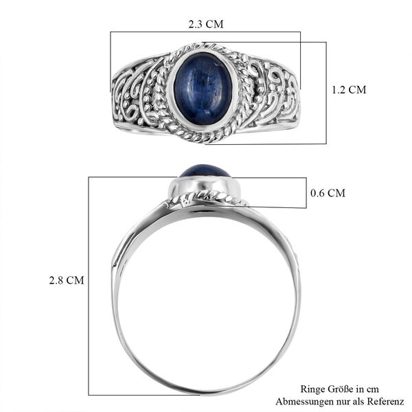 Royal Bali - Kyanit Ring, 925 Silber (Gr&ouml;&szlig;e 16.00) ca. 1,90 ct image number 5