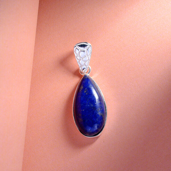 Lapislazuli Anhänger 925 Silber ca. 9,14 ct image number 2