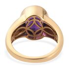 Lusaka Amethyst Solitär Ring 925 Silber 585 Vergoldet image number 4