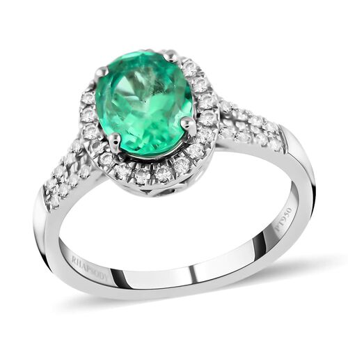 RHAPSODY AAAA Kolumbianischer Smaragd und VS Diamant Ring in 950 Platin - 2,35 ct. image number 0
