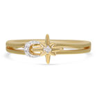 Diamant Ring 925 Silber vergoldet (Größe 19.00)