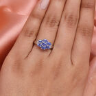 AAA Tansanit-Ring, 925 Silber platiniert  ca. 1,47 ct image number 2