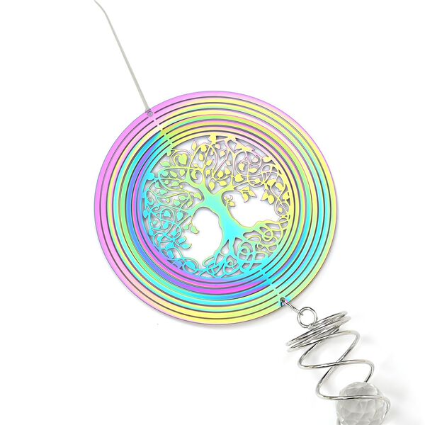 Sonnenf&auml;nger und Windrad mit Mehrfarbigem Kristall, 33cm und multicolor image number 3