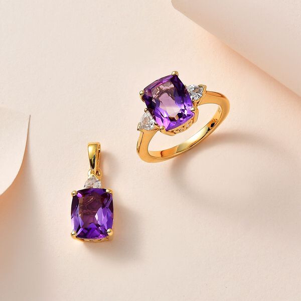 Afrikanisches Amethyst und Zirkon-Schmuckset - 6,30 ct. image number 2