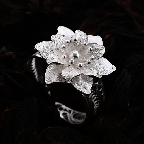 Royal Bali Kollektion - Floraler Ring image number 1