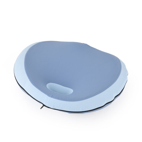 LIVMORE Sitzkissen, viskoelastischer Schaum, k&uuml;hlender Stoff, 50x46x15cm, Blau image number 2