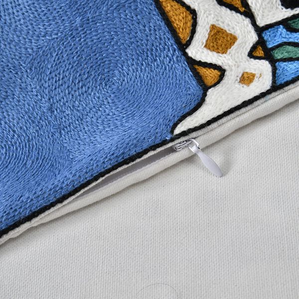 Kissenbezug, Einzelkatze in blau image number 11