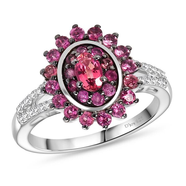 D'Joy AA Rubellit Ring 925 Silber rhodiniert (Größe 17.00) ca. 1,04 ct image number 4