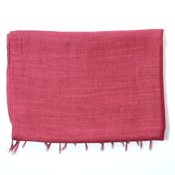 LA MAREY - Seiden Leinen Schal, 70 x 180 cm, Rosa image number 3