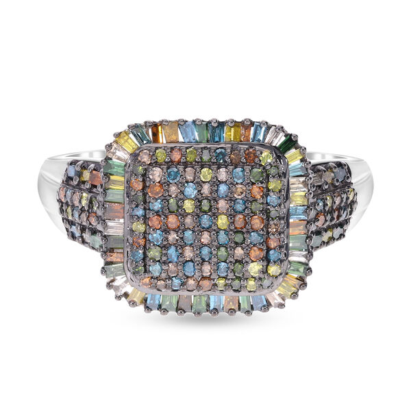 Mehrfarbiger Diamant-Ring - 1 ct.