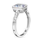 Weißer Zirkonia-Solitär-Ring in Silber, 2,22 ct. image number 4
