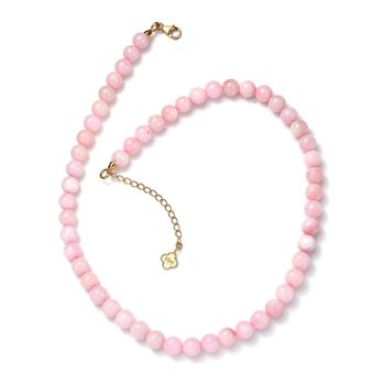 D'Joy Rosa Opal Perlen-Halskette, 45+5 cm - 160 ct.