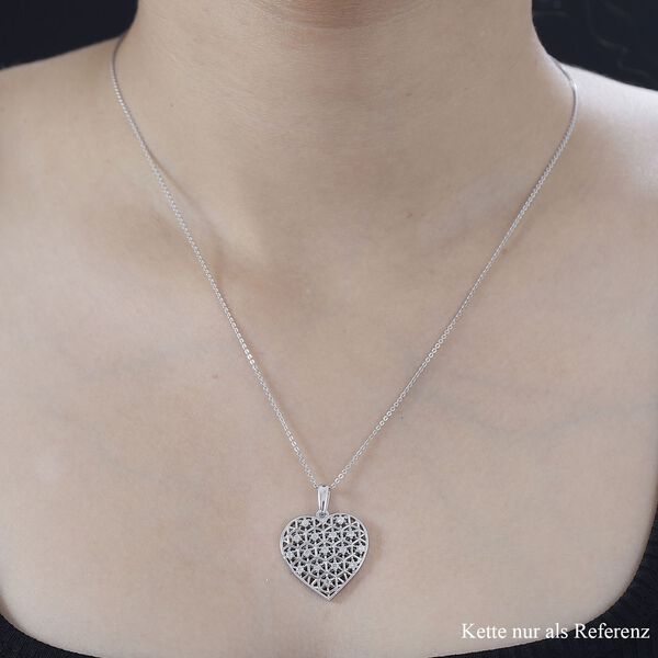 Moissanit Anhänger 925 Silber rhodiniert ca. 0.48 ct image number 4