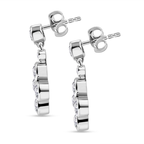 J Francis gefertigt mit SWAROVSKI- Swarovski Zirkonia Ohrringe image number 5