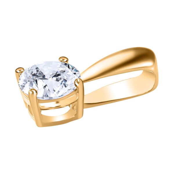 Funkelnde K&ouml;nigin- Moissanit Schmuckset, 925 Silber 750 Gelbgold Vermeil - 1,77 ct. image number 9