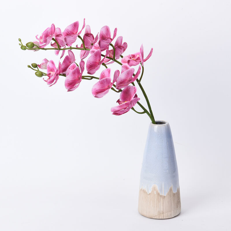 THE 5TH SEASON: Pinkfarbene Schmetterlingsorchideen mit Vase, Kunstblumen, Größe: 28x15x43 cm  image number 0