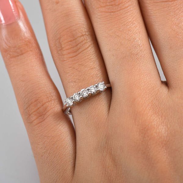 LUXURIANT DIAMOND - Lab Grown Diamant SI-GH Ring 925 Silber rhodiniert (Größe 21.00) ca. 0.50 ct image number 2