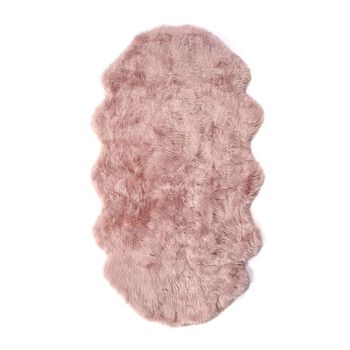 Kunstfell Teppich, rosa