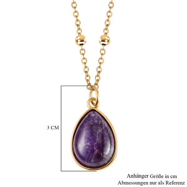 Zweifarbiger Amethyst Anhänger mit Kette, ca. 15.00 ct image number 6