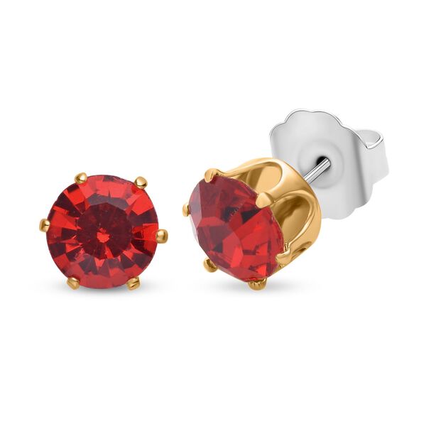 Rote Muschelkernperle und rotes Kristall-Schmuckset - 2,02 ct. image number 4